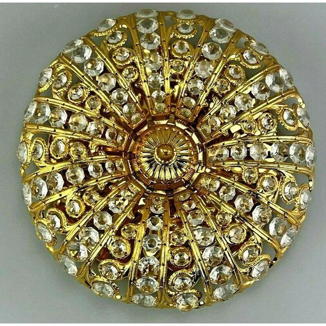 Mid-Century Brass & Glass Ceiling Lamp by Peris Andreu for S. A. Riper For Sale - Image 13 of 14