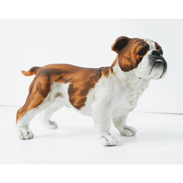 Mid-Century Modern Vintage Bull Dog Hand-Painted Figurine For Sale - Image 3 of 8