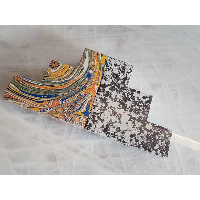 Tom Dixon Swirl Stepped Bookend/Candleholder Set of 2 For Sale - Image 9 of 12