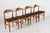 Wood Danish Dining Chairs in Oak by Henning Kjærnulf for EG Møbler, 1970s, Set of 4 For Sale - Image 7 of 15