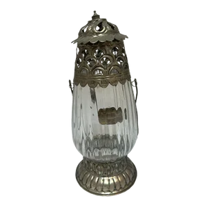 Hand Crafted Metal & Glass Lantern Tea Light Holder