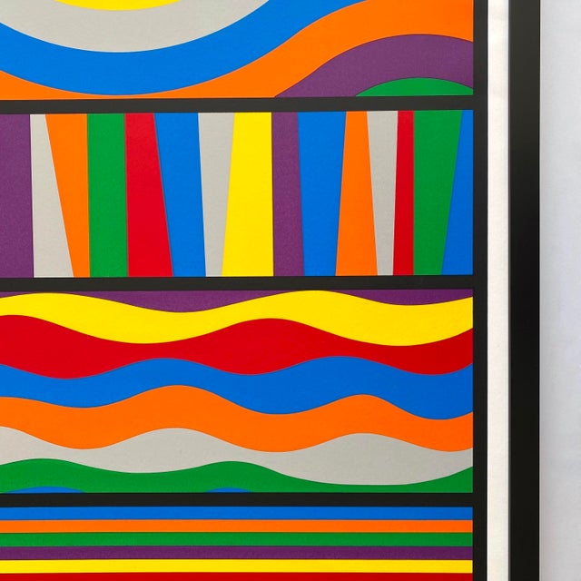 Sol LeWitt Vintage 1998 Modernist Silkscreen Print Limited Edition Framed Extra Large " Mostly Mozart Festival " Lincoln Center Poster For Sale - Image 13 of 18