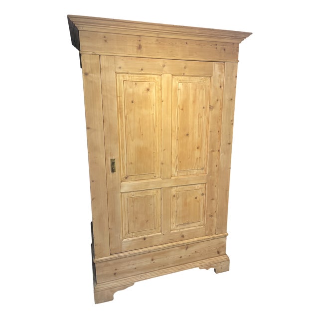 Antique Fir Wardrobe, 1890s For Sale