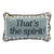 That's the Spirit Needlepoint Pillow For Sale