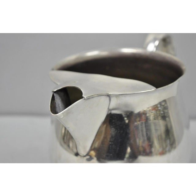 Vintage Fb Rogers 7504 Bulbous Silver Plated Ice Lip Lemonade Water Pitcher For Sale In Philadelphia - Image 6 of 11