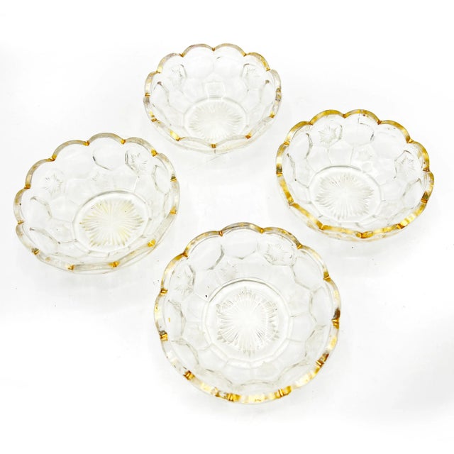 Mid-Century Modern Mid-Century Modern Cut Crystal German Bowls - 4 Pieces For Sale - Image 3 of 4