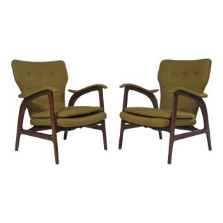 Mid-Century Modern Club Chairs - a Pair For Sale