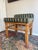 Green Vintage Bamboo & Rattan Upholstered Stool For Sale - Image 8 of 9