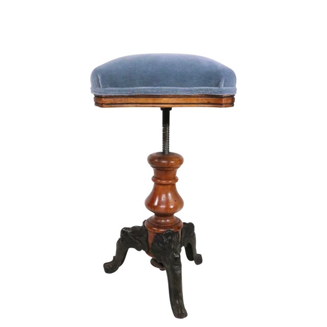 19th Century Adjustable Victorian Organ Stool For Sale - Image 4 of 11