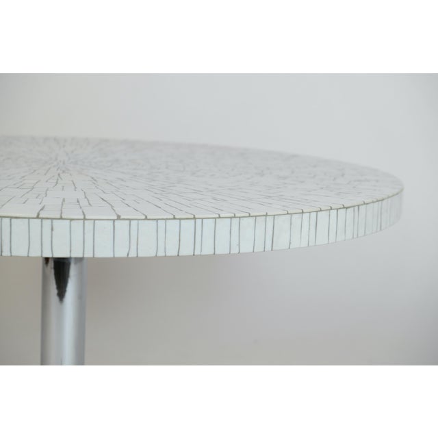 Silver Vintage Mosaic Coffee Table attributed to Heinz Lilienthal, 1970s For Sale - Image 8 of 12
