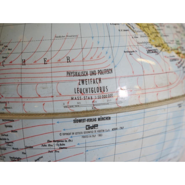 Space Age Illuminated Globe by Marco Polo for Südwest Verlag, 1970s For Sale - Image 13 of 18
