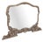 Large 19th Century Antique Italian Painted Shaped Top Overmantle Mirror For Sale