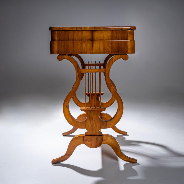 Biedermeier Sewing Table, Saxony, 1830 For Sale - Image 4 of 9