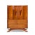 Vladimir Kagan Style Mid Century Walnut Gentlemans Chest Highboy Dresser This highboy measures: 39.25 wide x 22 deep x...