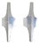 Aluminum Sconces from Doria, 1960s, Set of 2 For Sale