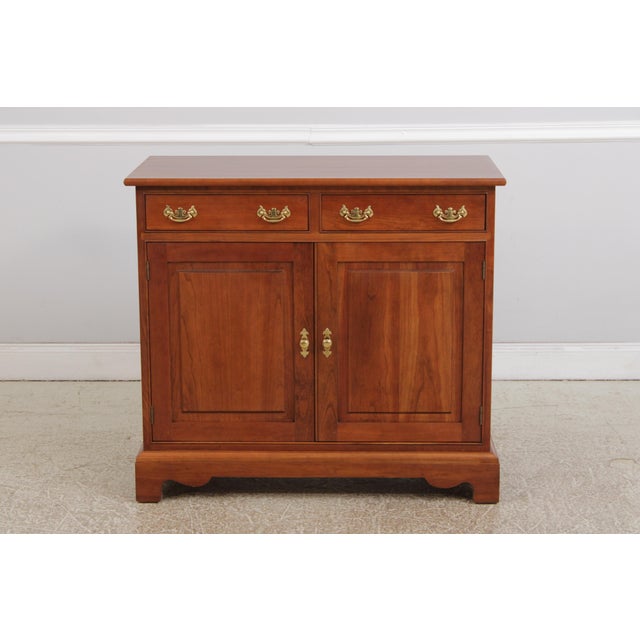 Age: c1990 Details: Dovetailed Drawer Construction High Quality Construction Raised Panel Doors Solid Brass Hardware...