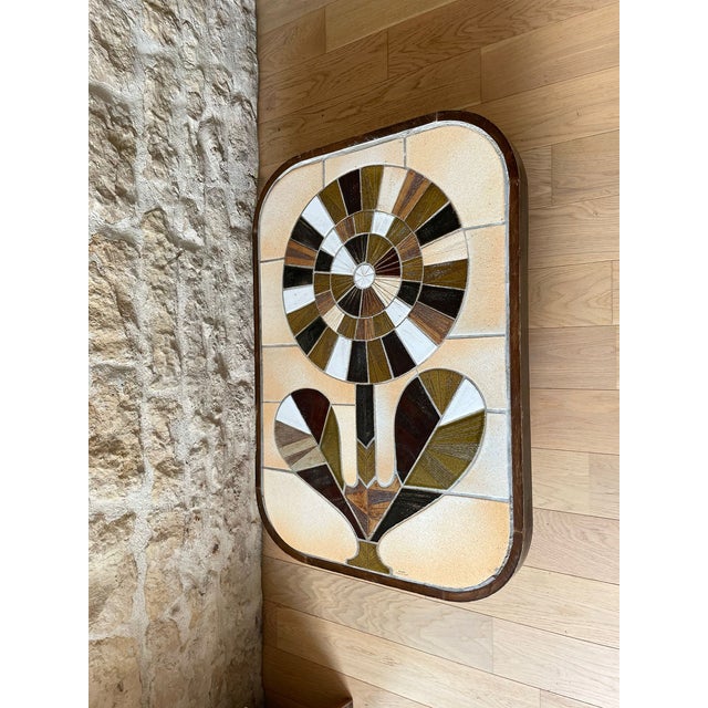 Mid-Century Modern Ceramic Coffee Table by Roger Capron for Vallauris, 1960s For Sale - Image 3 of 9