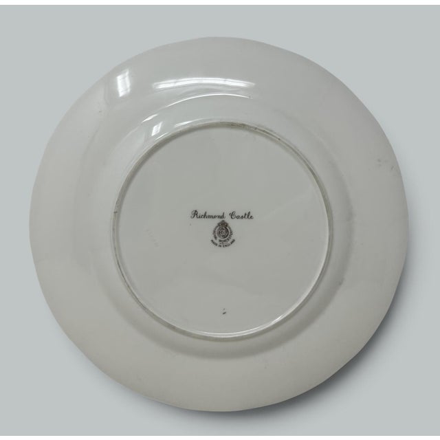 Royal Worcester Cabinet Plate Richmond Arundel Kilchurn Oystermouth Castle Views For Sale - Image 10 of 16