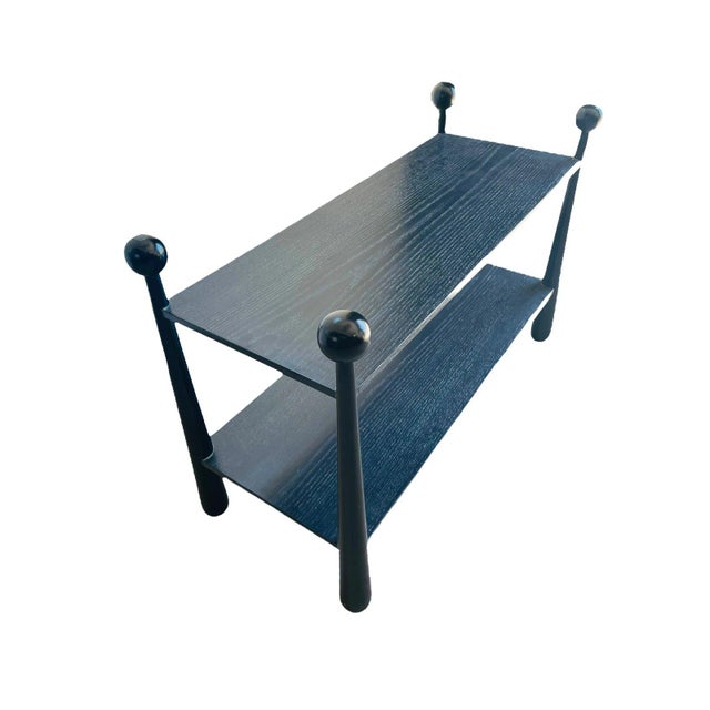 Mid 20th Century Mid 20th Century Two Tiered Console Table in the Manner of Jean Royère For Sale - Image 5 of 13