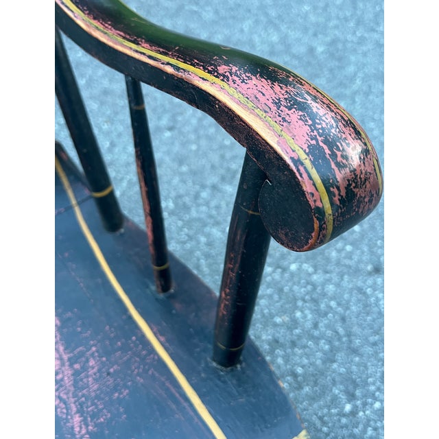 Antique 19th Century Decorated Boston Rocker For Sale - Image 10 of 12