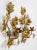 Hollywood Regency Vintage Italian Gilt Tole Metal Wall Candle Sconces, a Pair For Sale - Image 3 of 8