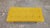 Wood Bench with Light-Colored Crossed Wooden Legs and Yellow Fabric Seat, 1940s For Sale - Image 7 of 10
