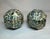 Shell Pair of Abalone Mosaic Decor Orbs Geometric Squared Spheres For Sale - Image 7 of 11