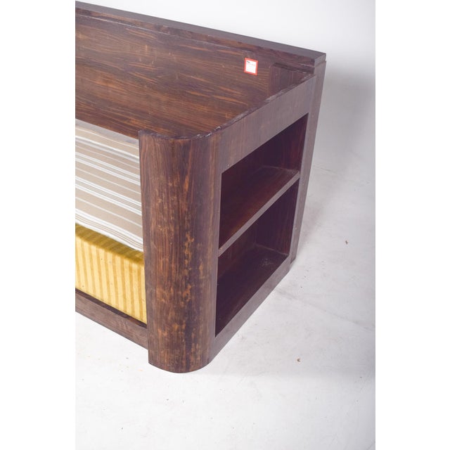 Art Deco French Macassar Veneered Sofa Bed, 1920 For Sale - Image 9 of 14