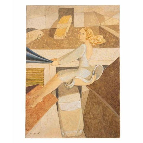 Oil on canvas realized by Alberto Gallerati in 1980s. Hand signed. Titled on rear. Very good condition. This piece is...
