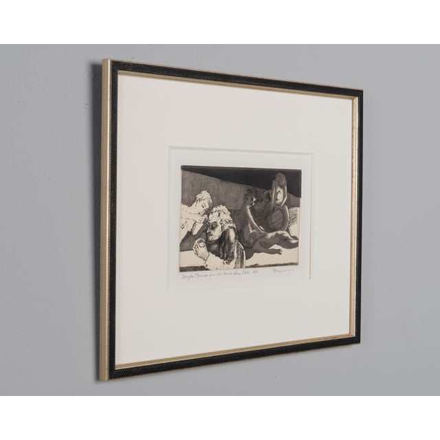 Contemporary "Douglas Drinks" Framed Engraving by David Donovan For Sale - Image 3 of 5