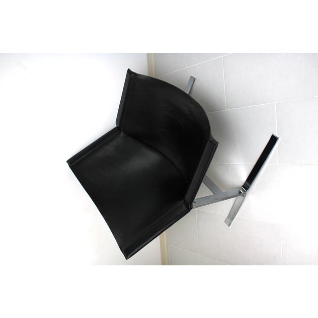 Sling Leather Armchair by Clement Meadmore for Leif Wessman Associates, Inc. N.Y. New York, 1960s For Sale - Image 6 of 18