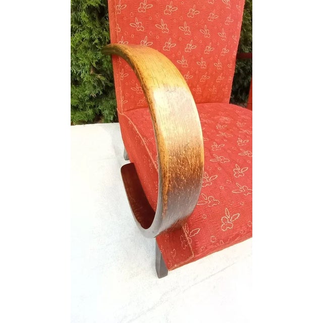 Set of Armchairs attributed to Jindrich Halabala for Up Závody, 1950s For Sale - Image 9 of 13