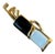 Vintage Black/White Enamel Golf Bag Brooch For Sale