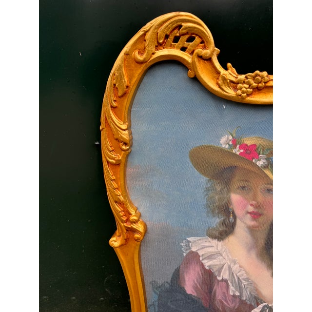1960 French Louis XVI Gold Beech Room Divider Screen 2-Panel For Sale - Image 12 of 17
