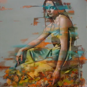 Al Saralis, Nothing Gold Can Stay 5, Oil Painting, 2024