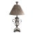 Uttermost Iron Table Lamp With Crystal Accents and Silk Shade For Sale
