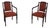Pair Antique 19th Century English Sheraton Mahogany Armchairs For Sale