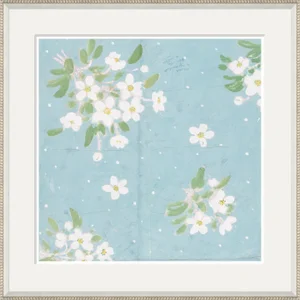 Roses de Noel I Art Print in Beaded White Frame by Paule Marrot
