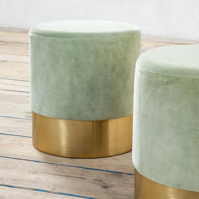 Azucena Mod. Cylinder Poufs by Luigi Caccia Dominioni for Azucena, 1963, Set of 2 For Sale - Image 4 of 7