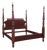 Martha Stewart for Bernhardt Furniture Seal Harbor King Size Mahogany 4 Poster Bed For Sale