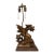 Continental Renaissance Revival Carved Dragon Griffin Table Lamp, C. 1890-1930 For Sale