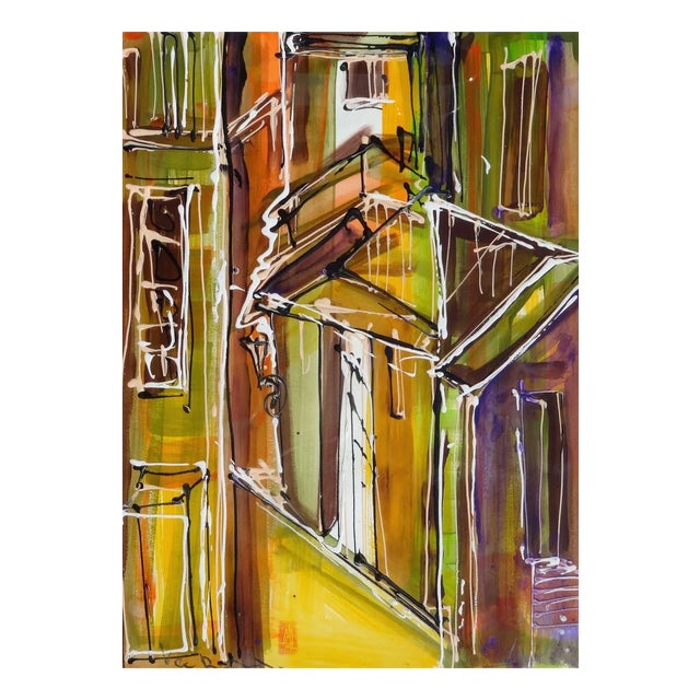 Maris Abilevs, Town, 2010, Watercolor on Paper For Sale
