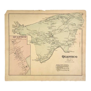 Quantico, Upper Ferry & Greenhill Maryland (Wicomico County) Map, 1877 For Sale