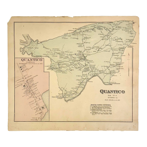 Quantico, Upper Ferry & Greenhill Maryland (Wicomico County) Map, 1877