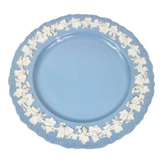 Vintage Wedgwood Embossed Queensware Plate For Sale