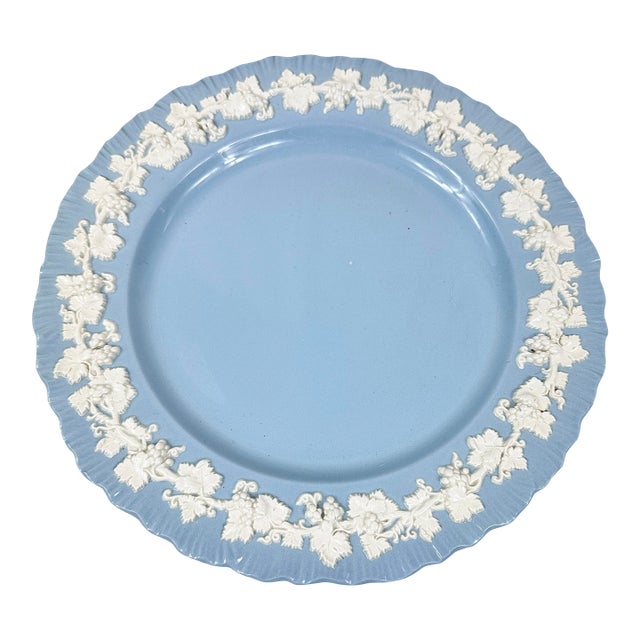 Vintage Wedgwood Embossed Queensware Plate For Sale