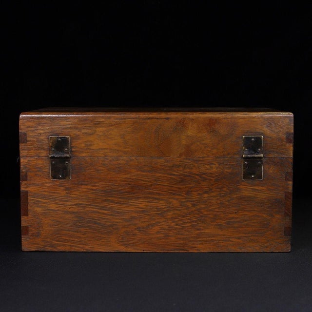 Wood Huali Rosewood Box Inlaid With Mother-of-Pearl Bird & Floral Motif For Sale - Image 7 of 10