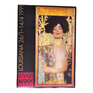 Gustav Klimt (1862-1918), Judith I, 1901, Österreichische Galerie Wien, Exhibition Poster, Vienna 1900 - Art and Design in 1991, Printed in Denmark