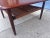 Arne Vodder Mid 20th Century Gunnar Schwartz Teak Square Coffee Table with cane shelf For Sale - Image 4 of 9