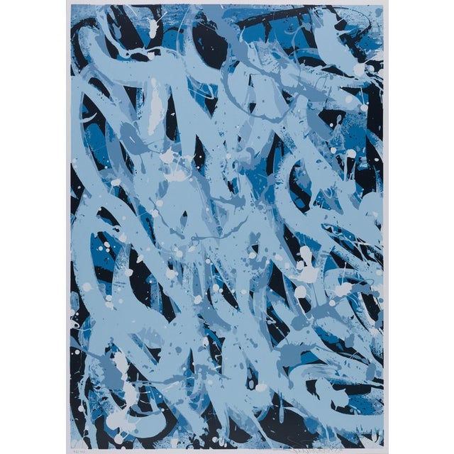 Jonone, Blue Horizons, Screen Print For Sale - Image 5 of 5
